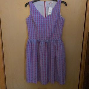 BROOKS BROTHERS Gingham Seersucker Dress w/pockets